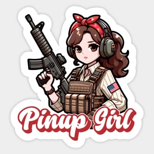 Pinup Girl Sticker